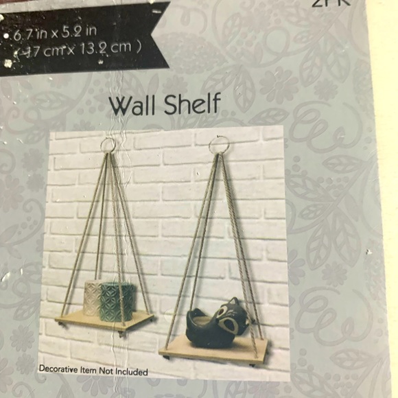 Other - NWT PACK OF 2 HANGING SHELVES